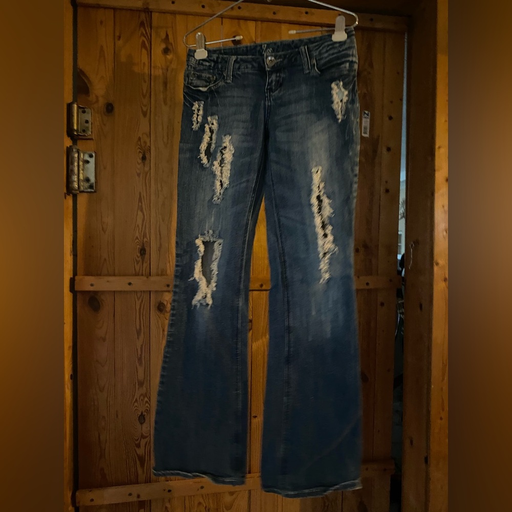 Distressed Blue Jeans size 5
